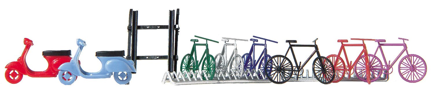Busch 6013 - Bicycle & Scooter Set - Image 2