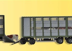 Kibri 12248 - Cattle carrier with trailer and 12 cows