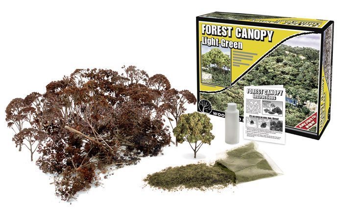 Woodland F-1660 Light green Forest Canopy