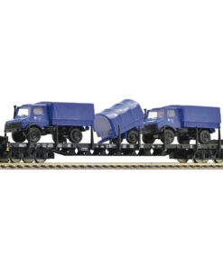 Fleischmann 526802 Flat car with THW vehicles