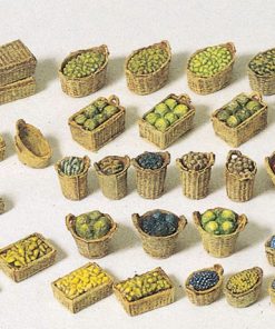Preiser 17502 - Baskets, fruits, veg, kit