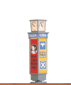BRAWA 5761 Advertising cube with Clock