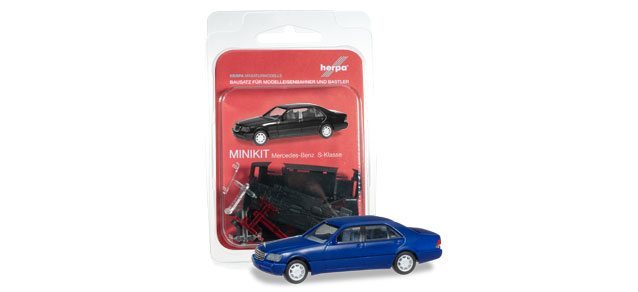 Herpa 012751-003 - Mercedes-Benz S-class W 140, blue, Mini kit