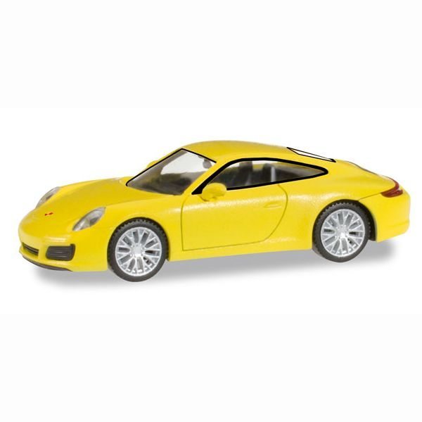 Herpa 028639 Porsche 911 Carrera 4S, racing yellow