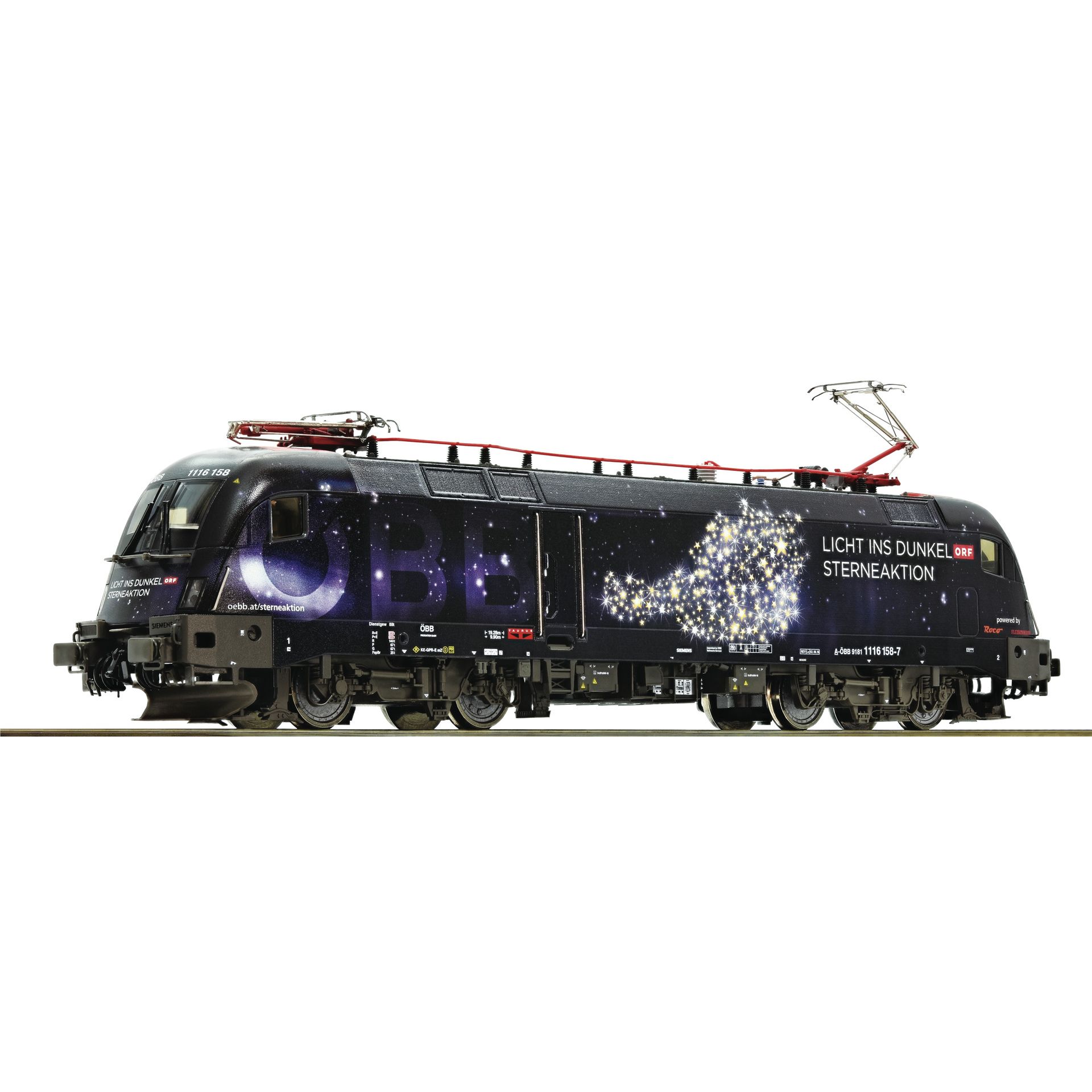 Roco 73238 - Electric locomotive 1116 158 "Licht ins Dunkel", ÖBB, DCC+sound