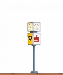 BRAWA 5294 Clock with advertising cube