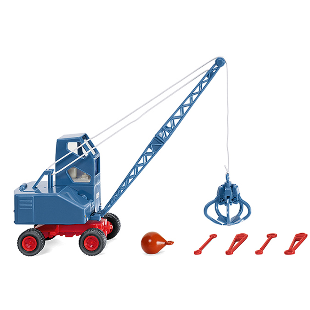 Wiking 066202 - Cable excavator F 301 (Fuchs) blue