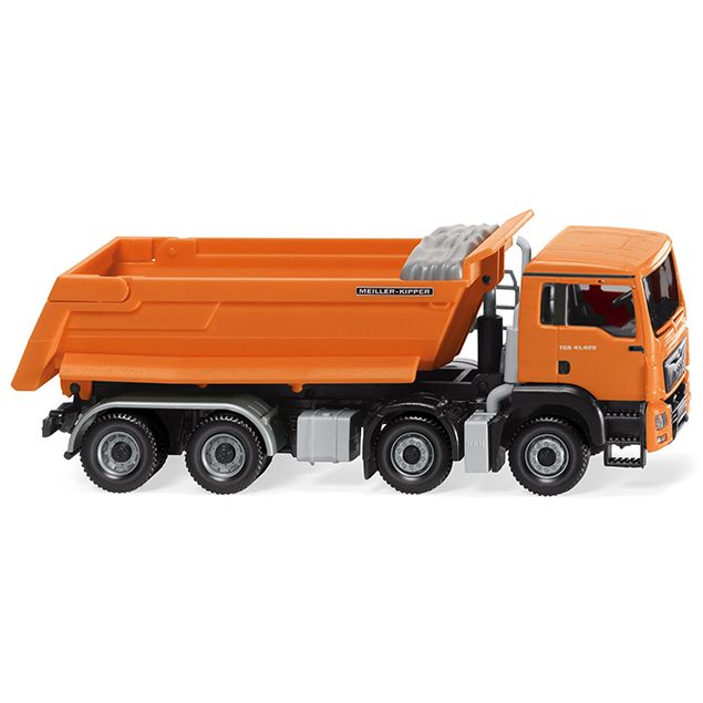 Wiking 067448 - Tipper trailer (MAN TGS Euro 6/Meiller) - orange