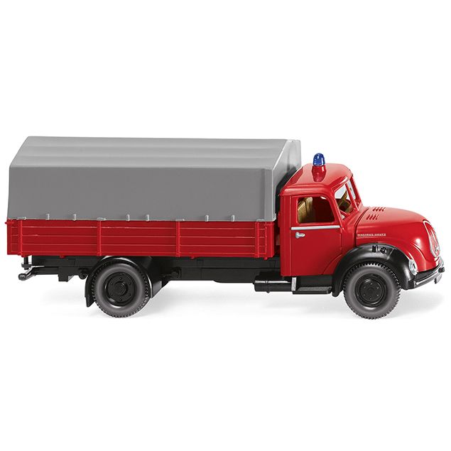 Wiking 086143 - Fire brigade - flatbed truck (Magirus)
