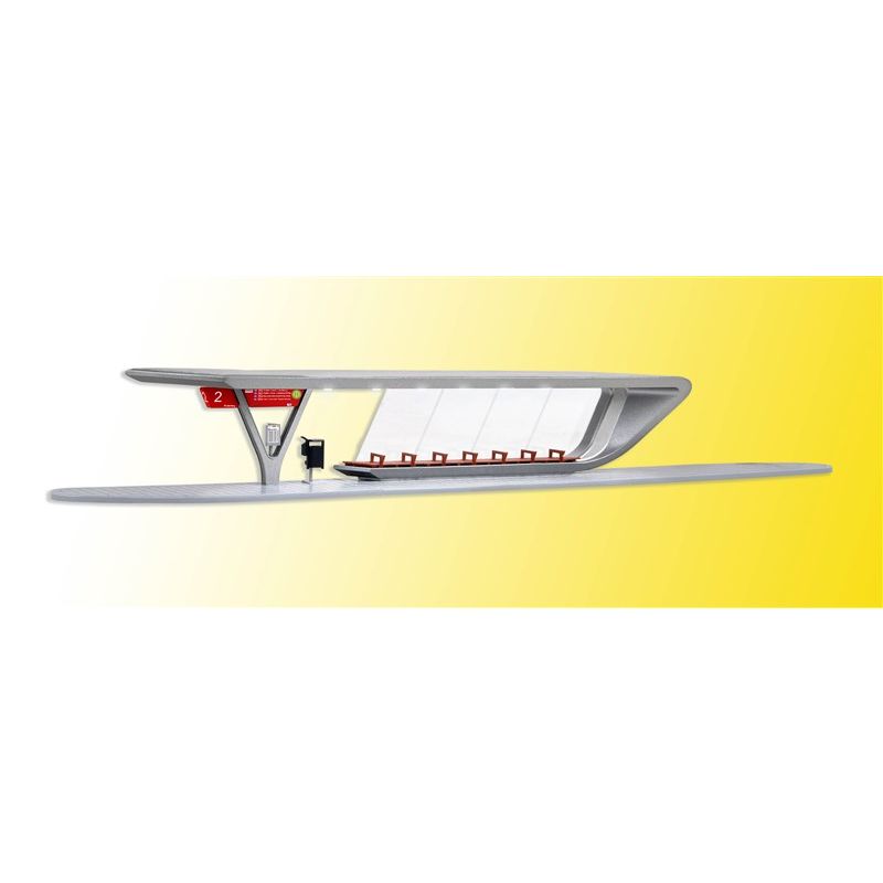Kibri 39007 - H0 Bus stop with LED lighting