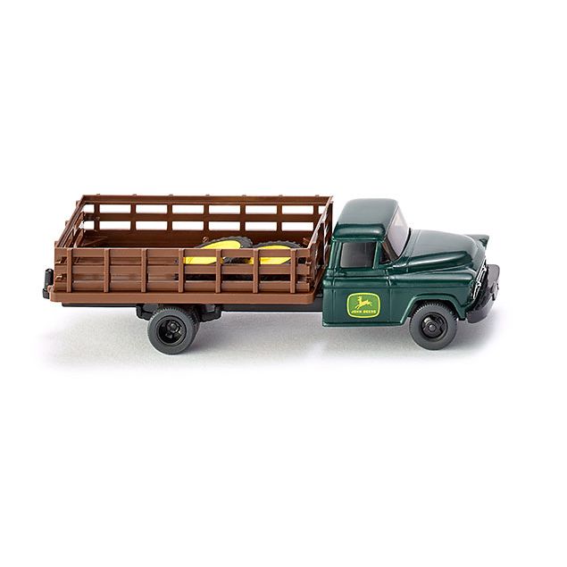 Wiking 044401 - US truck with lattice panel trailer "John Deere"