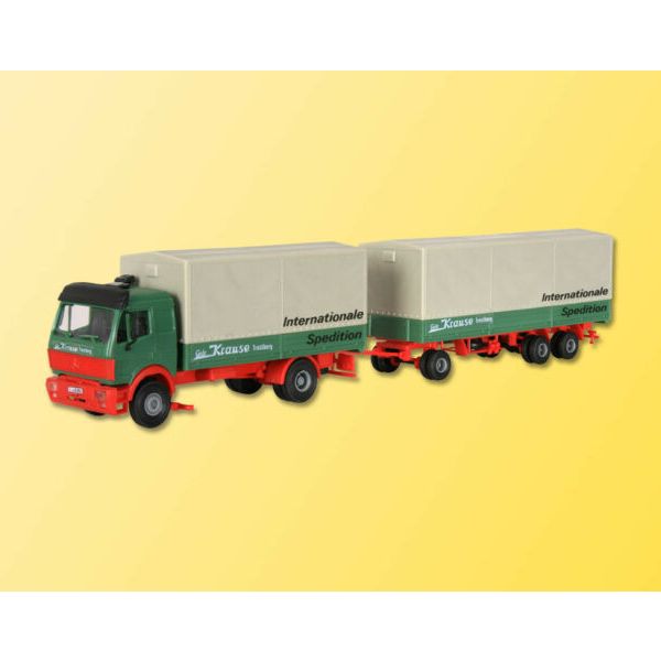Kibri 14639 H0, MB 2-achs Tractor with Covered Trailer