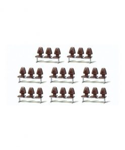 Preiser 17215 - Modern modular seats