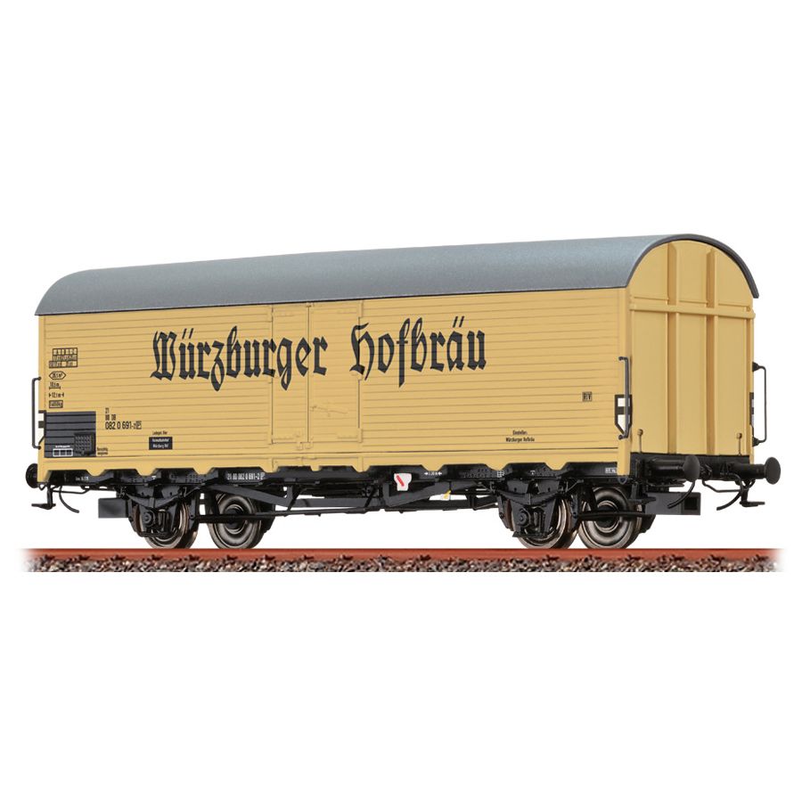Brawa 47604 - Refrigerator Car Ibdlps 383 „Würzburger Hofbräu” of the DB, epoch IV