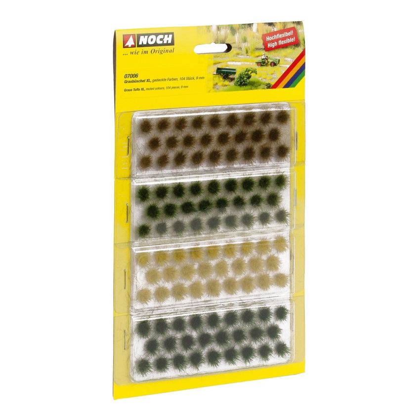 Noch 07006 - Grass Tufts XL, 104 pieces, 9mm