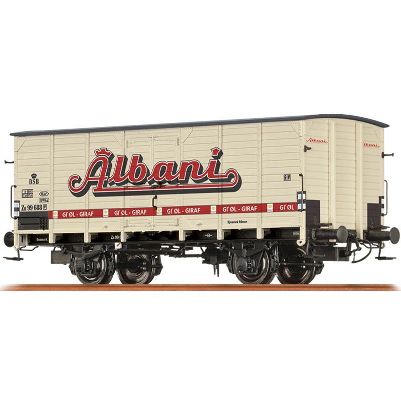 BRAWA 49751 - Covered freight car ZB „Albani” of the DSB, epoch III