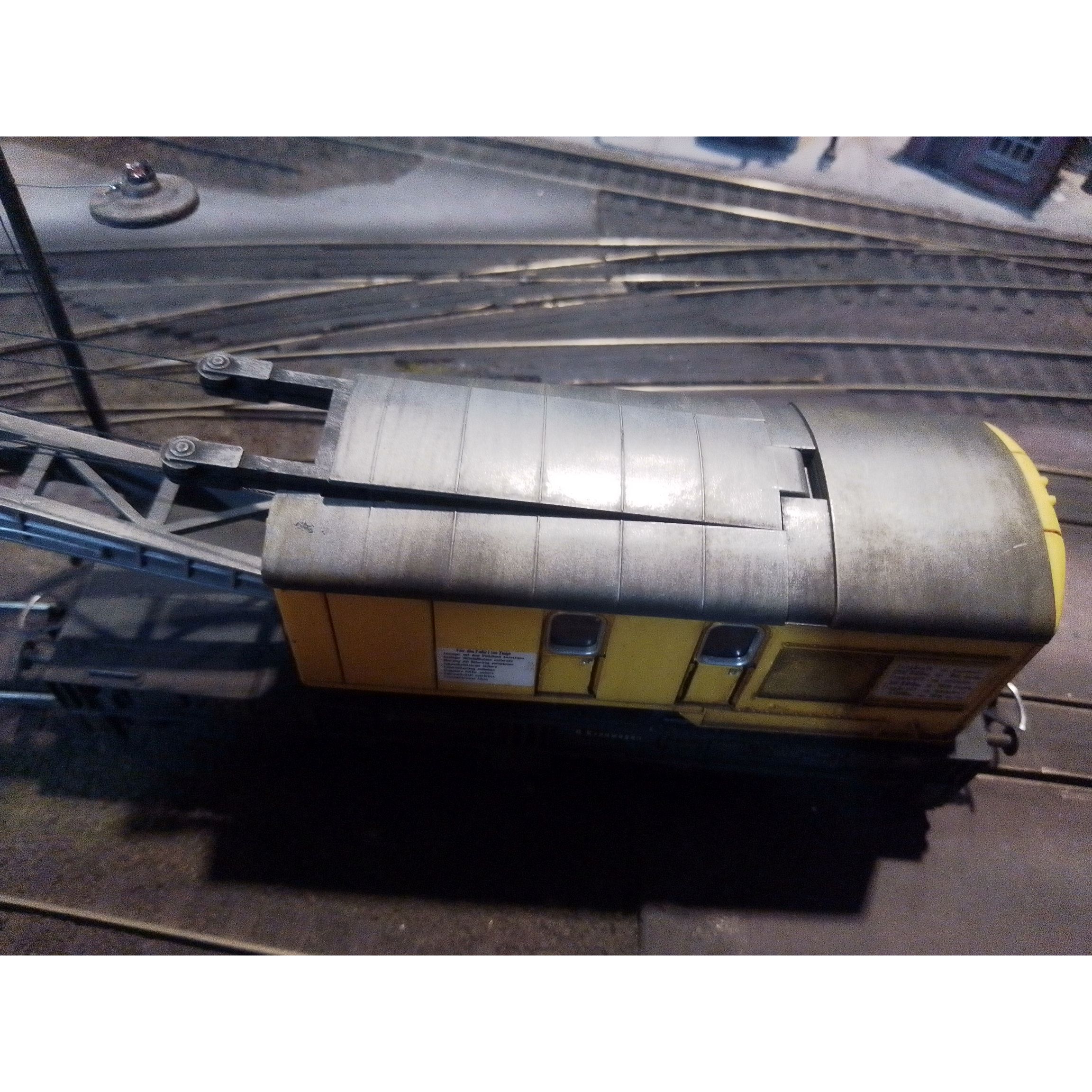 Roco 46331 - Crane car with barrier car, DB, weathered super detailed, preowned - Image 6