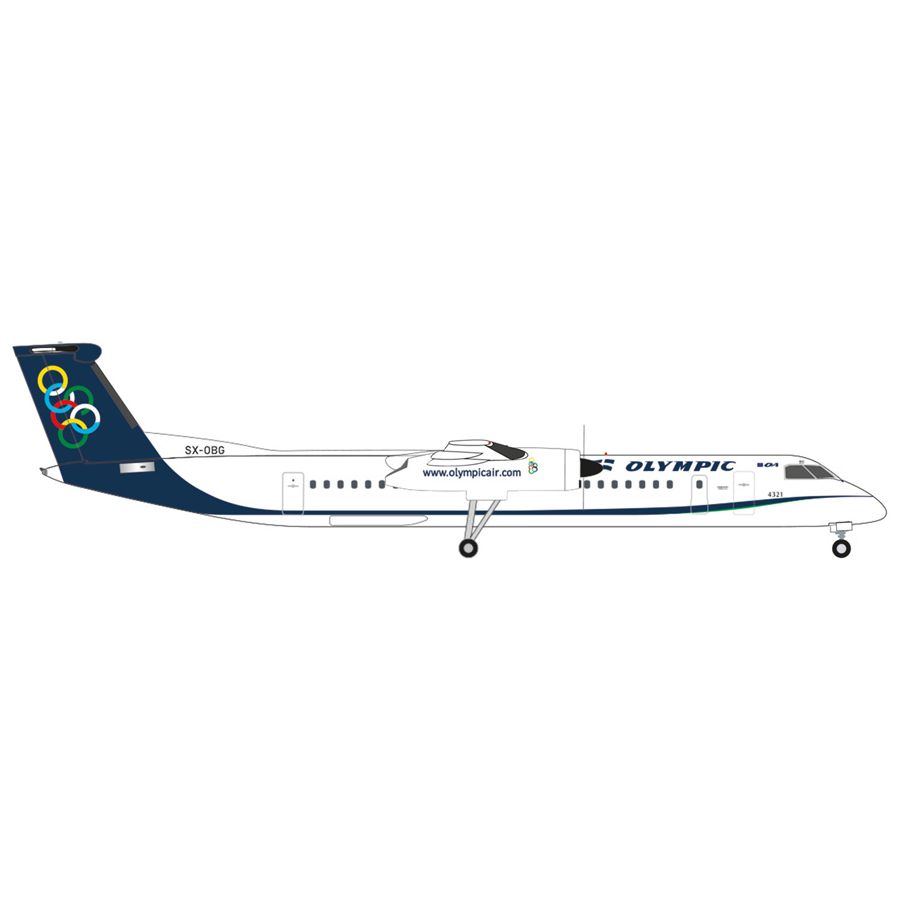 Herpa 536080 - 1:500 Olympic Air Bombardier Q400