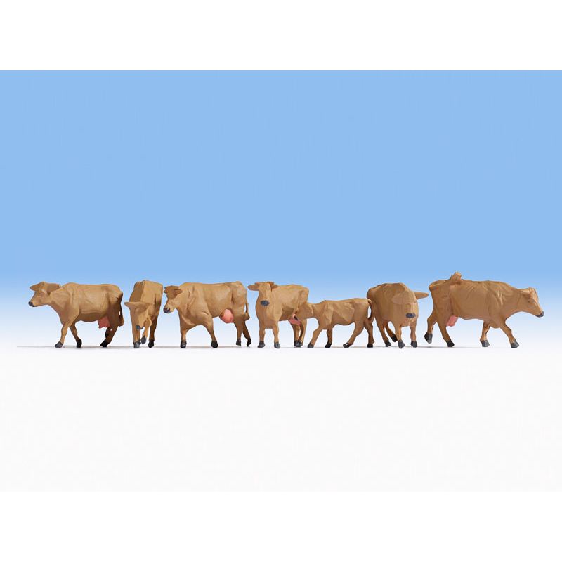 Noch 15727 - Figures Set "Cows, brown"