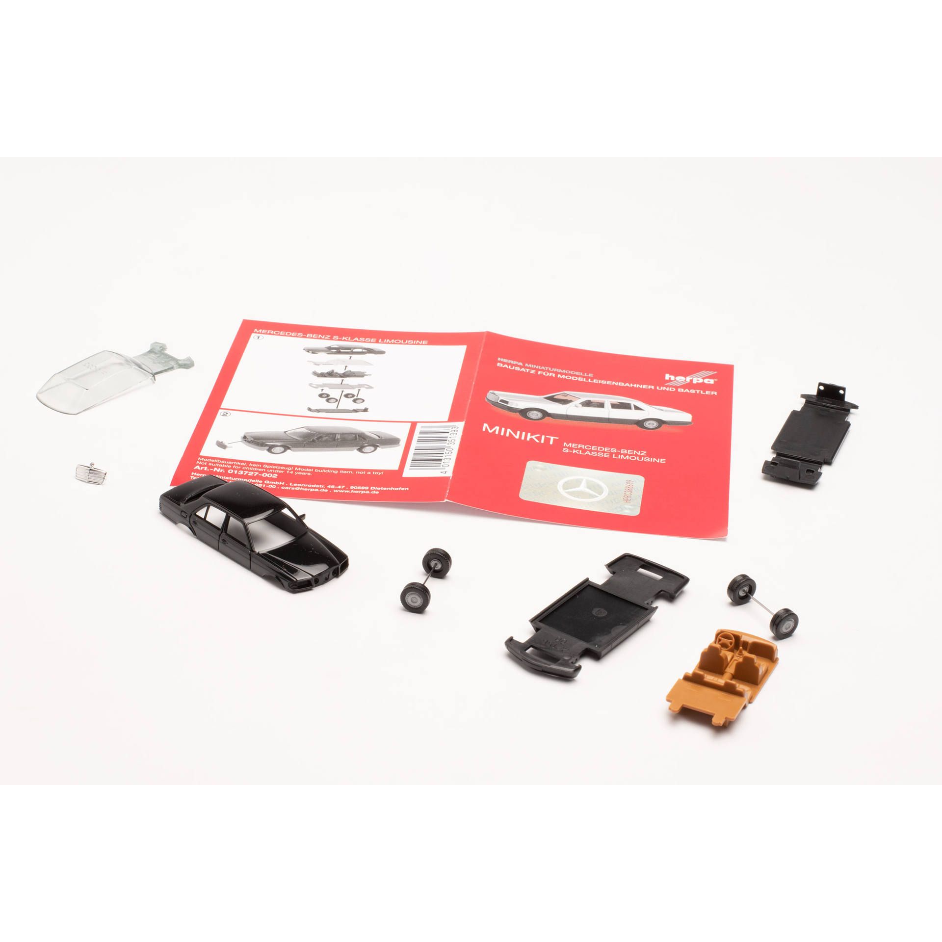 Herpa 013727 - Minikit Mercedes-Benz S-Klasse, black