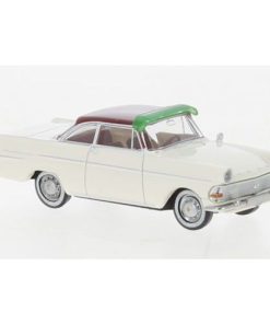 Brekina 20133 - Opel P2 Coupe, white/dark red 1960