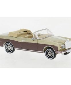Brekina PCX870515 - Rolls Royce Corniche, metallic beige/metallic dark brown