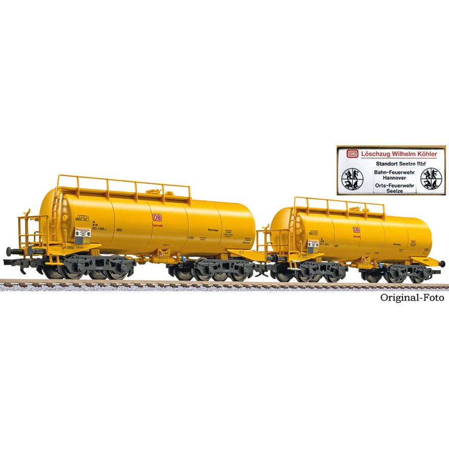 Liliput L230167 - 2-part set "Wilhelm Köhler fire engine" of the DB AG, epoch V