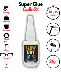 Colle 21 - Superglue Cyano, Slow Dry, 21g