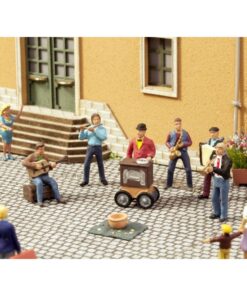 Noch 12820 - Street Musicians, 6 figures and sound