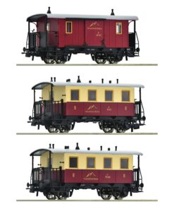 Alternative view of Roco 7510075 / 6200063 - Electric rack-and-pinion locomotive, Sonnblick-Bahn, DCC, Sound and 3x cars train set