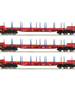 Roco 6600219 - 3 piece set: Stake wagons, RCW, OBB