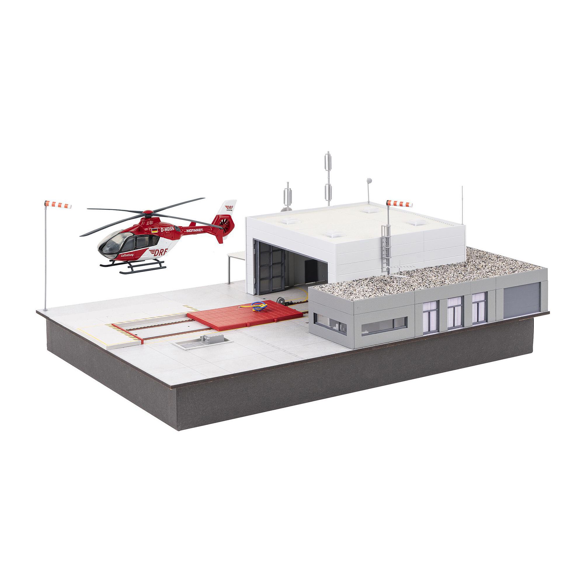 Faller 130158 - Air rescue station with helicopter and movement functions