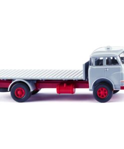 Wiking 041605 - MAN Pausbacke flatbed truck - silver-grey