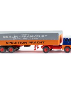 Wiking 051504 - Flatbed semi-trailer (Henschel) "Spedition Pracht"