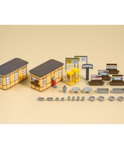 Auhagen 11452 - Station platform buildings and equipment