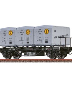 BRAWA 50596 - DB BTs 30 container wagon, Era III