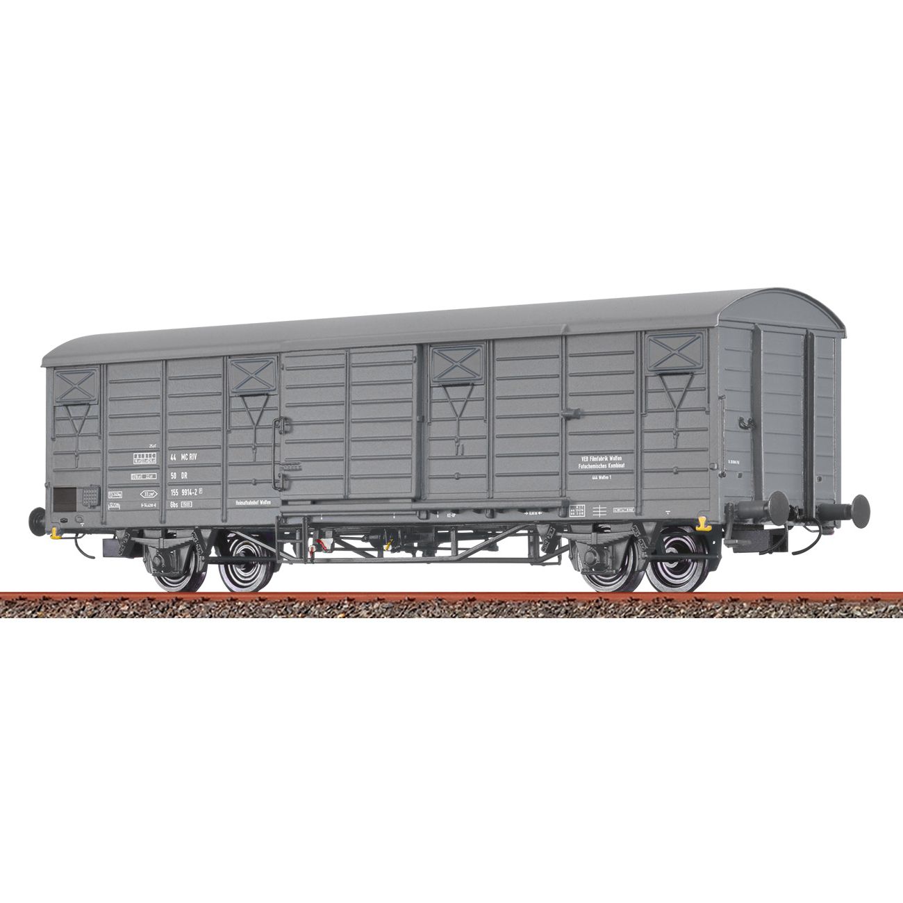 BRAWA 49935 - Covered freight wagon "Filmfabrik Wolfen" of the DR, Era IV