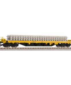 Piko 24501 - CDS flat works wagon with track load, era VI